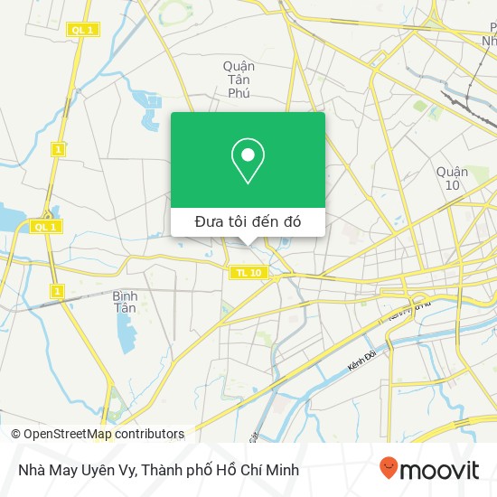 Bản đồ Nhà May Uyên Vy, ĐƯỜNG Tân Hòa Đông Quận 6, Thành Phố Hồ Chí Minh