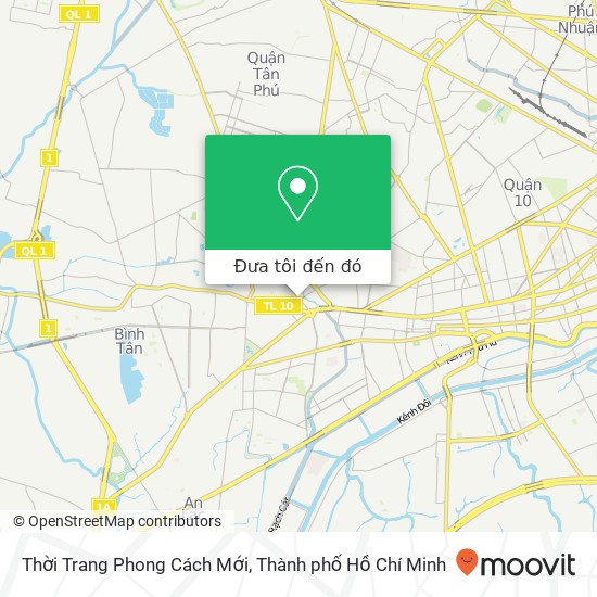 Bản đồ Thời Trang Phong Cách Mới, ĐƯỜNG Tân Hòa Đông Quận 6, Thành Phố Hồ Chí Minh