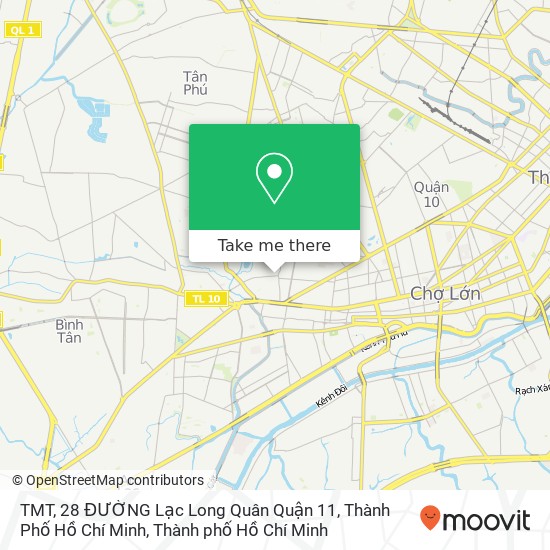 Bản đồ TMT, 28 ĐƯỜNG Lạc Long Quân Quận 11, Thành Phố Hồ Chí Minh