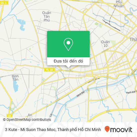Bản đồ 3 Kute - Mi Suon Thao Moc, HẺM 10 Minh Phụng Quận 11, Thành Phố Hồ Chí Minh
