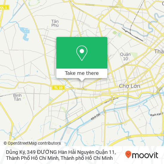 Bản đồ Dũng Ký, 349 ĐƯỜNG Hàn Hải Nguyên Quận 11, Thành Phố Hồ Chí Minh