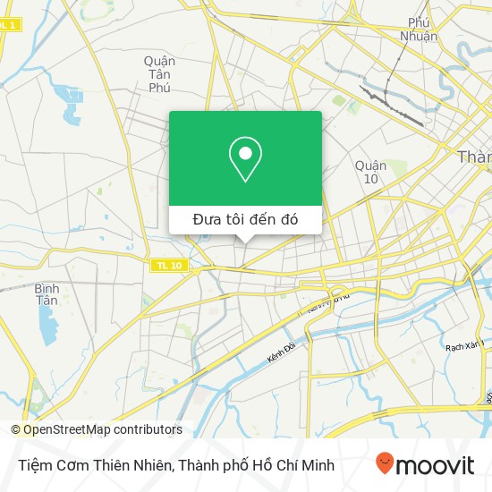 Bản đồ Tiệm Cơm Thiên Nhiên, ĐƯỜNG Minh Phụng Quận 11, Thành Phố Hồ Chí Minh