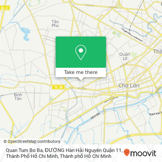 Bản đồ Quan Tum Bo Ba, ĐƯỜNG Hàn Hải Nguyên Quận 11, Thành Phố Hồ Chí Minh