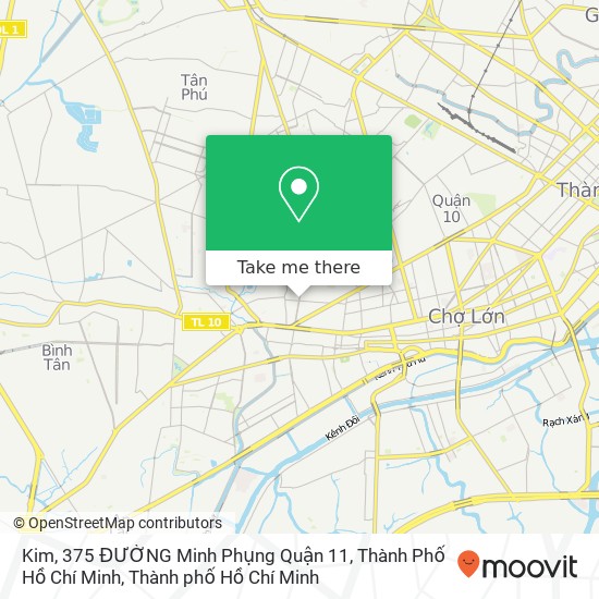 Bản đồ Kim, 375 ĐƯỜNG Minh Phụng Quận 11, Thành Phố Hồ Chí Minh