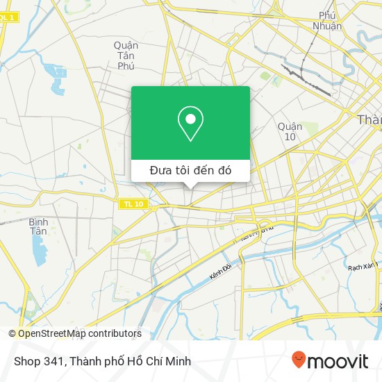 Bản đồ Shop 341, HẺM 327 Hàn Hải Nguyên Quận 11, Thành Phố Hồ Chí Minh