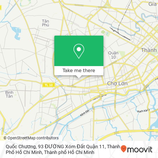 Bản đồ Quốc Chương, 93 ĐƯỜNG Xóm Đất Quận 11, Thành Phố Hồ Chí Minh