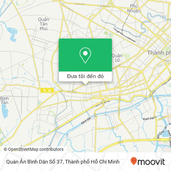 Bản đồ Quán Ăn Bình Dân Số 37, 37 ĐƯỜNG Hàn Hải Nguyên Quận 11, Thành Phố Hồ Chí Minh