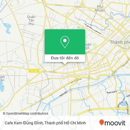 Bản đồ Cafe Kem Đủng Đỉnh, ĐƯỜNG 3 Tháng 2 Quận 11, Thành Phố Hồ Chí Minh