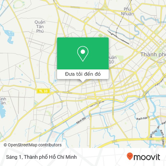 Bản đồ Sáng 1, 1166B ĐƯỜNG 3 Tháng 2 Quận 11, Thành Phố Hồ Chí Minh
