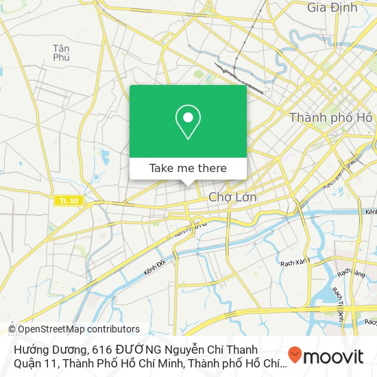 Bản đồ Hướng Dương, 616 ĐƯỜNG Nguyễn Chí Thanh Quận 11, Thành Phố Hồ Chí Minh