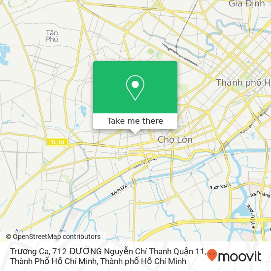 Bản đồ Trương Ca, 712 ĐƯỜNG Nguyễn Chí Thanh Quận 11, Thành Phố Hồ Chí Minh