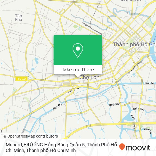 Bản đồ Menard, ĐƯỜNG Hồng Bàng Quận 5, Thành Phố Hồ Chí Minh
