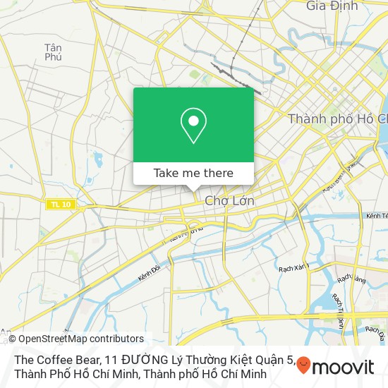 Bản đồ The Coffee Bear, 11 ĐƯỜNG Lý Thường Kiệt Quận 5, Thành Phố Hồ Chí Minh