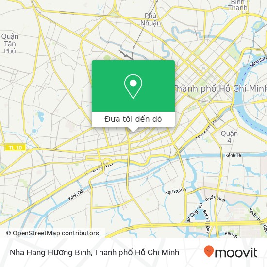 Bản đồ Nhà Hàng Hương Bình, ĐƯỜNG Nguyễn Duy Dương Quận 5, Thành Phố Hồ Chí Minh