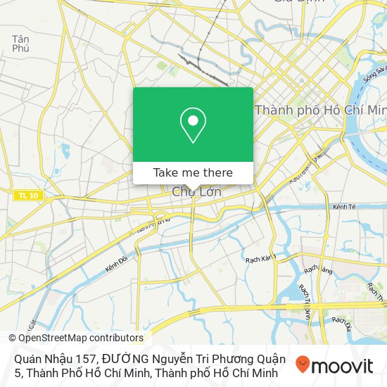 Bản đồ Quán Nhậu 157, ĐƯỜNG Nguyễn Tri Phương Quận 5, Thành Phố Hồ Chí Minh