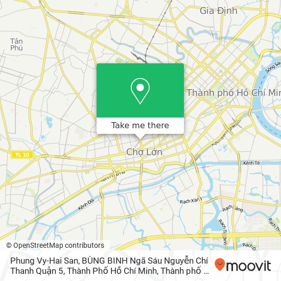Bản đồ Phung Vy-Hai San, BÙNG BINH Ngã Sáu Nguyễn Chí Thanh Quận 5, Thành Phố Hồ Chí Minh