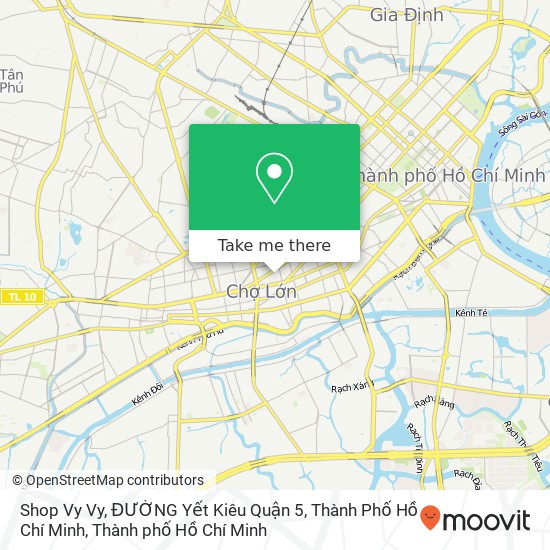 Bản đồ Shop Vy Vy, ĐƯỜNG Yết Kiêu Quận 5, Thành Phố Hồ Chí Minh