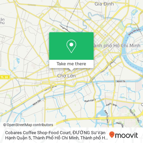 Bản đồ Cobares Coffee Shop-Food Court, ĐƯỜNG Sư Vạn Hạnh Quận 5, Thành Phố Hồ Chí Minh