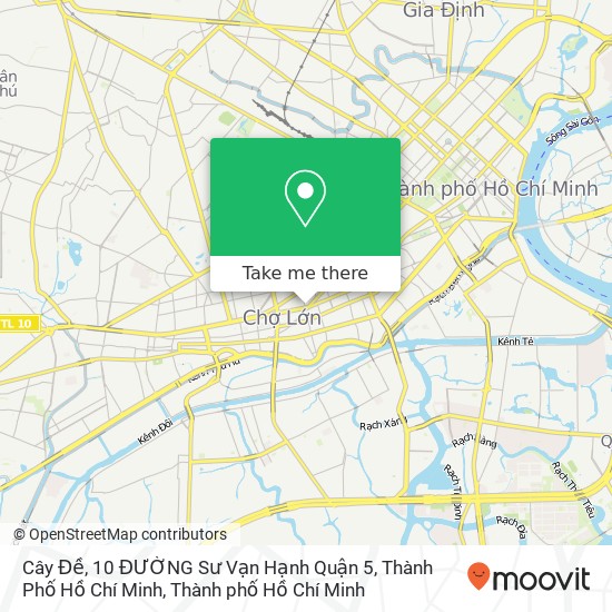 Bản đồ Cây Đề, 10 ĐƯỜNG Sư Vạn Hạnh Quận 5, Thành Phố Hồ Chí Minh