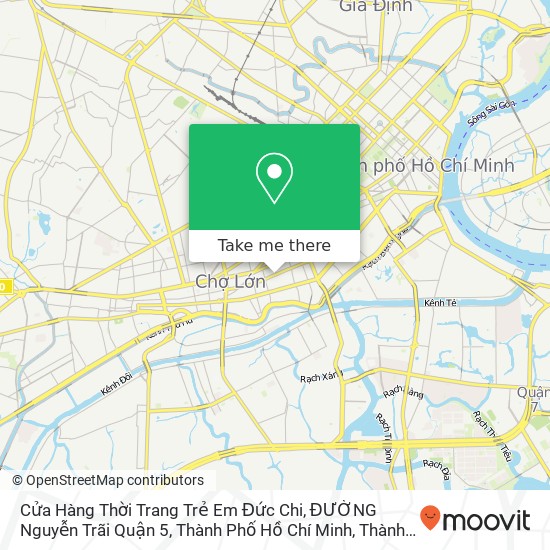 Bản đồ Cửa Hàng Thời Trang Trẻ Em Đức Chi, ĐƯỜNG Nguyễn Trãi Quận 5, Thành Phố Hồ Chí Minh