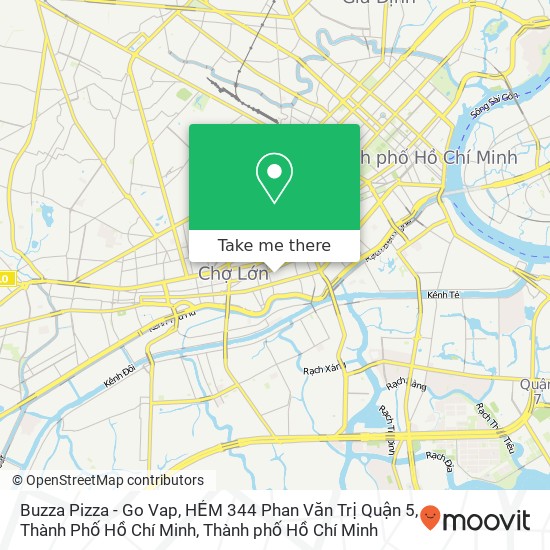 Bản đồ Buzza Pizza - Go Vap, HẺM 344 Phan Văn Trị Quận 5, Thành Phố Hồ Chí Minh