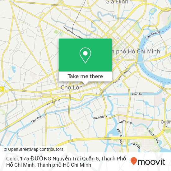 Bản đồ Ceici, 175 ĐƯỜNG Nguyễn Trãi Quận 5, Thành Phố Hồ Chí Minh