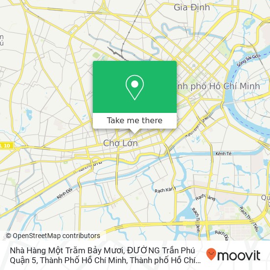 Bản đồ Nhà Hàng Một Trăm Bảy Mươi, ĐƯỜNG Trần Phú Quận 5, Thành Phố Hồ Chí Minh