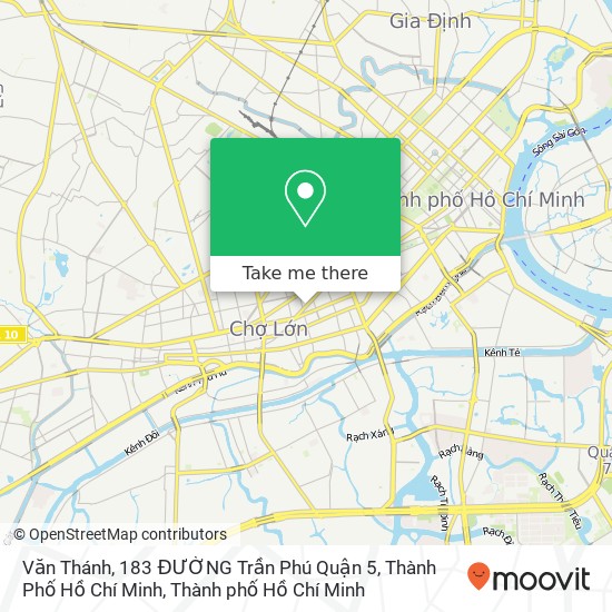 Bản đồ Văn Thánh, 183 ĐƯỜNG Trần Phú Quận 5, Thành Phố Hồ Chí Minh