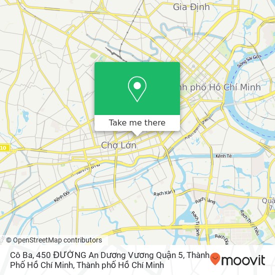 Bản đồ Cô Ba, 450 ĐƯỜNG An Dương Vương Quận 5, Thành Phố Hồ Chí Minh