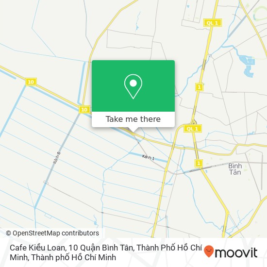 Bản đồ Cafe Kiều Loan, 10 Quận Bình Tân, Thành Phố Hồ Chí Minh