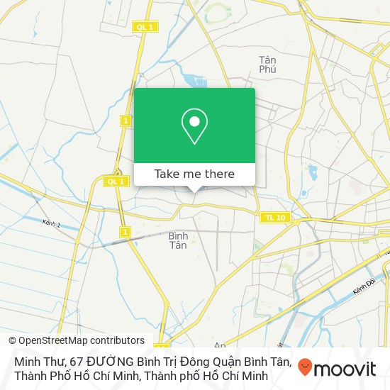 Bản đồ Minh Thư, 67 ĐƯỜNG Bình Trị Đông Quận Bình Tân, Thành Phố Hồ Chí Minh