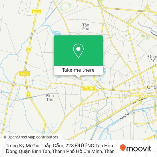 Bản đồ Trùng Ký Mì Gia Thập Cẩm, 228 ĐƯỜNG Tân Hòa Đông Quận Bình Tân, Thành Phố Hồ Chí Minh