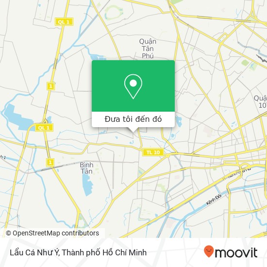 Bản đồ Lẩu Cá Như Ý, ĐƯỜNG Tân Hòa Đông Quận Bình Tân, Thành Phố Hồ Chí Minh