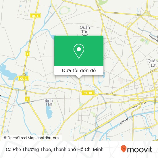 Bản đồ Cà Phê Thương Thao, 144 ĐƯỜNG Phan Anh Quận Tân Phú, Thành Phố Hồ Chí Minh