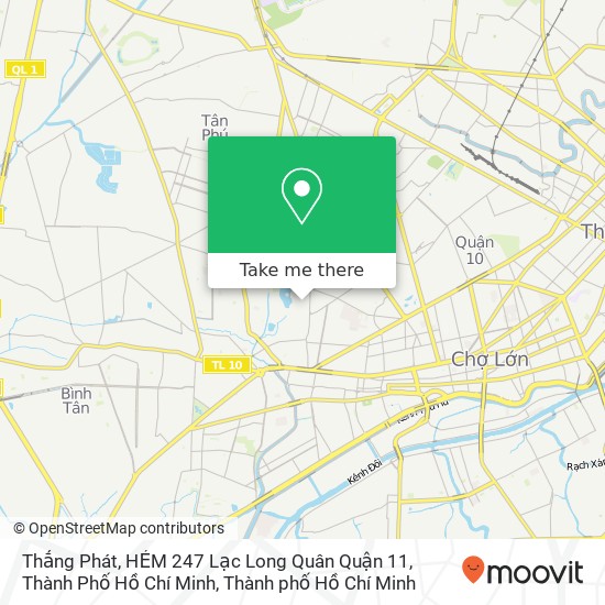 Bản đồ Thắng Phát, HẺM 247 Lạc Long Quân Quận 11, Thành Phố Hồ Chí Minh