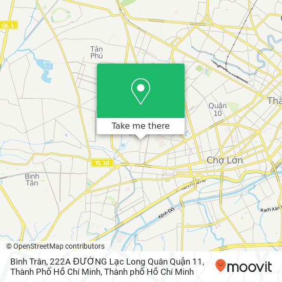 Bản đồ Bình Trân, 222A ĐƯỜNG Lạc Long Quân Quận 11, Thành Phố Hồ Chí Minh