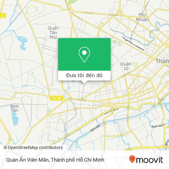 Bản đồ Quán Ăn Viên Mãn, 528 ĐƯỜNG Minh Phụng Quận 11, Thành Phố Hồ Chí Minh