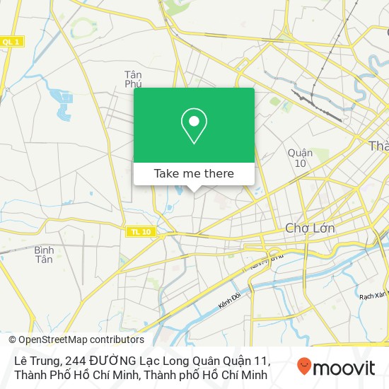 Bản đồ Lê Trung, 244 ĐƯỜNG Lạc Long Quân Quận 11, Thành Phố Hồ Chí Minh