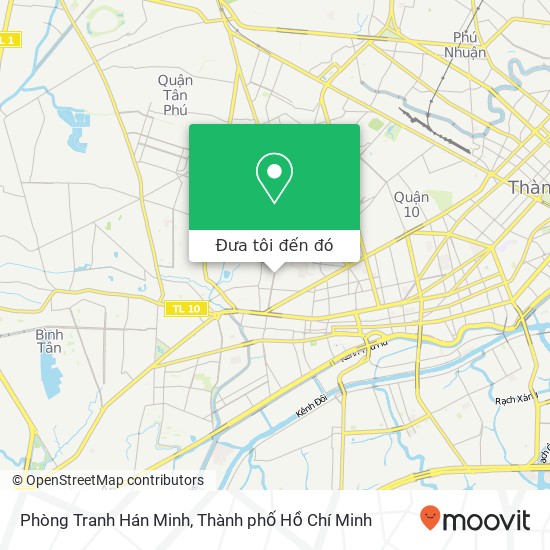 Bản đồ Phòng Tranh Hán Minh, ĐƯỜNG Minh Phụng Quận 11, Thành Phố Hồ Chí Minh