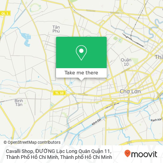 Bản đồ Cavalli Shop, ĐƯỜNG Lạc Long Quân Quận 11, Thành Phố Hồ Chí Minh