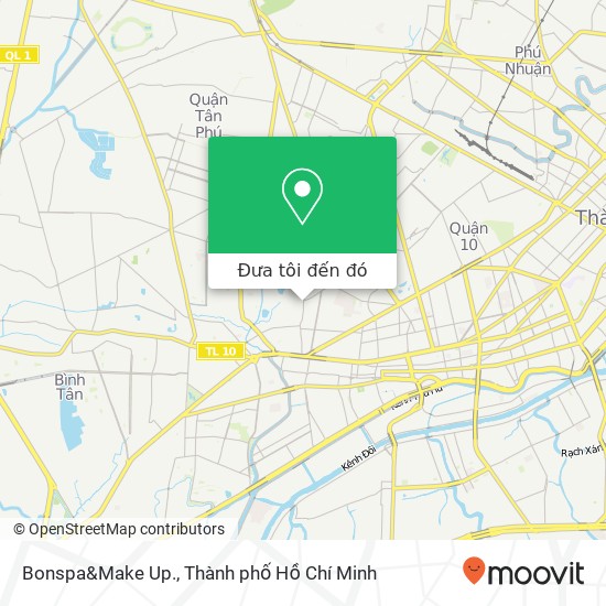 Bản đồ Bonspa&Make Up., 161B ĐƯỜNG Lạc Long Quân Quận 11, Thành Phố Hồ Chí Minh