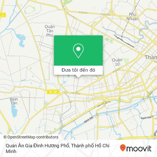 Bản đồ Quán Ăn Gia Đình Hương Phố, ĐƯỜNG Minh Phụng Quận 11, Thành Phố Hồ Chí Minh