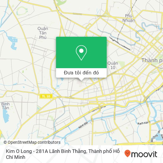 Bản đồ Kim O Long - 281A Lãnh Binh Thăng, 281A ĐƯỜNG Lãnh Binh Thăng Quận 11, Thành Phố Hồ Chí Minh