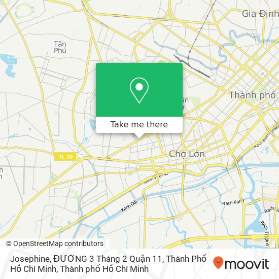 Bản đồ Josephine, ĐƯỜNG 3 Tháng 2 Quận 11, Thành Phố Hồ Chí Minh