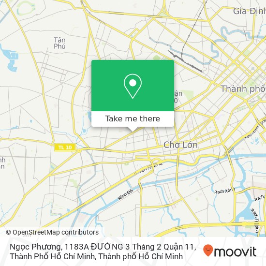 Bản đồ Ngọc Phương, 1183A ĐƯỜNG 3 Tháng 2 Quận 11, Thành Phố Hồ Chí Minh