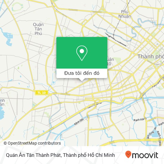 Bản đồ Quán Ăn Tân Thành Phát, ĐƯỜNG Tôn Thất Hiệp Quận 11, Thành Phố Hồ Chí Minh
