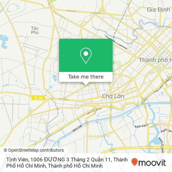 Bản đồ Tịnh Viên, 1006 ĐƯỜNG 3 Tháng 2 Quận 11, Thành Phố Hồ Chí Minh