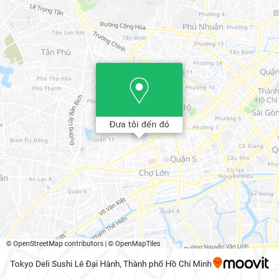 Bản đồ Tokyo Deli Sushi Lê Đại Hành