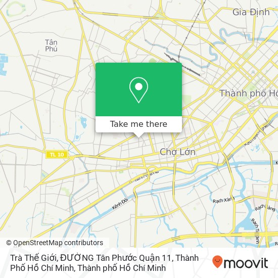 Bản đồ Trà Thế Giới, ĐƯỜNG Tân Phước Quận 11, Thành Phố Hồ Chí Minh