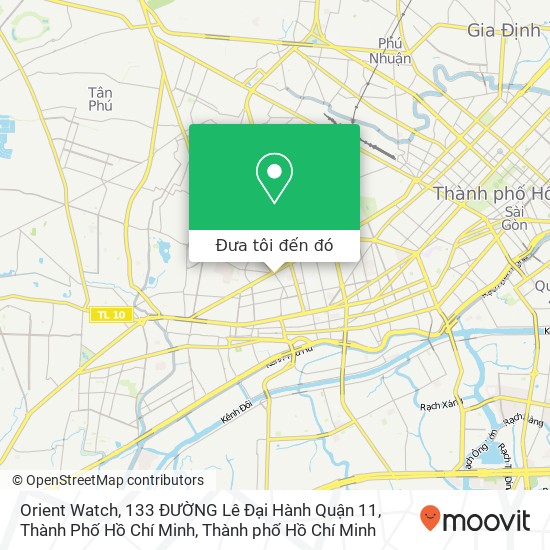 Bản đồ Orient Watch, 133 ĐƯỜNG Lê Đại Hành Quận 11, Thành Phố Hồ Chí Minh